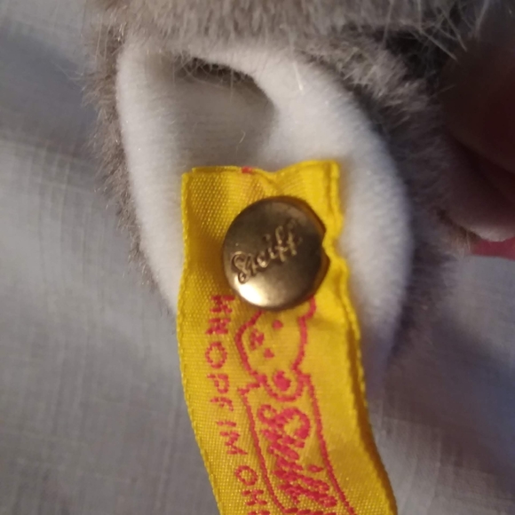 Vintage Steiff Manni Hase Bunny Rabbit 1503 15 Grey 1984-1987 IDS West Germany - Picture 9 of 15